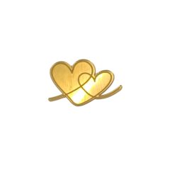Hearts Acrylic Coins Charms, Size – 2 inches~, Color – Gold Mirror, Pack of 5 pcs