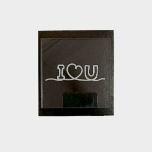 I love U Stamp, Size - 3 inches~