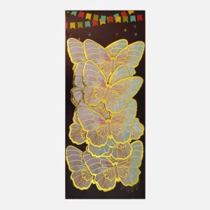 Rainbow Butterflies with Gold Foil - Pack of 10