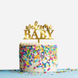 Welcome Baby Acrylic Cake Topper, Size - Medium
