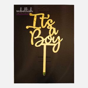 It's a Boy Arcrylic Cake Topper, Size - Medium