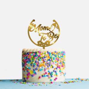 Mom to be Acrylic Cake Topper, Size - Medium