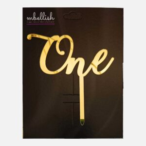 One Arcrylic Cake Topper, Size - Medium
