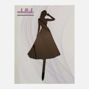 Women Arcrylic Cake Topper, Size - Medium