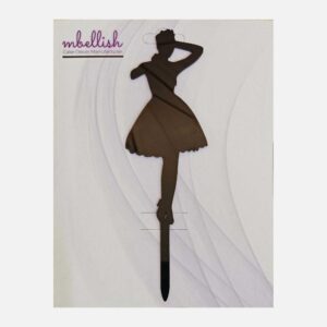Women Arcrylic Cake Topper, Size - Medium