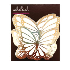 Silver Foiled Butterflies - Pack of 10