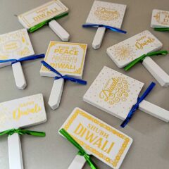 Gold Foiled Paper Tags for Diwali Pack of 50 pcs
